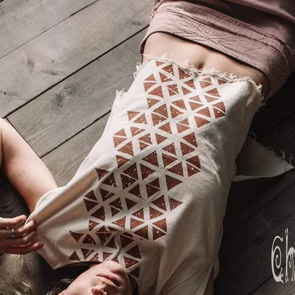 Women's Ethnic Print Loose Tank Top - Dozenlive.com 