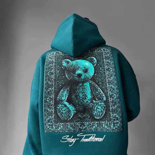 Unisex Bear Oversized Hoodie - Wayrates.com 