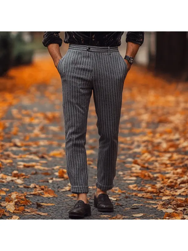 Men's Outdoor Casual Striped Trousers For Daily Wear - Shopyiyistories.com 