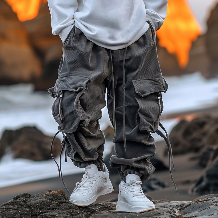 

Outdoor Pocket Design Casual Trousers