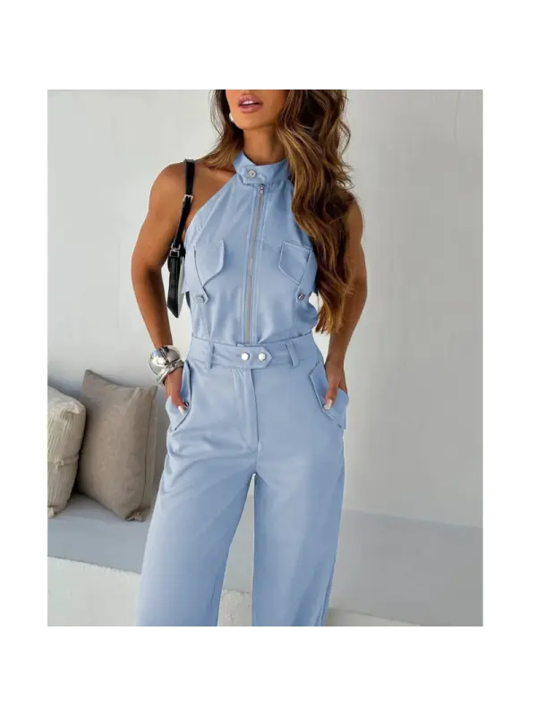 Elegant Sleeveless Jumpsuit - Localziv.com 