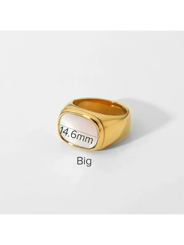 Women's Stainless Steel Alloy Zircon Ring - Localziv.com 