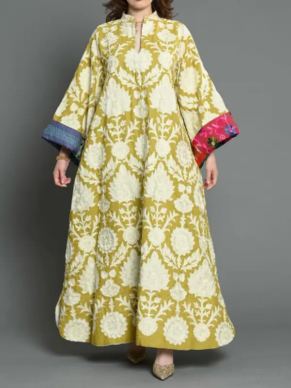 Stylish Printed Ramadan Abaya Dress - Localziv.com 