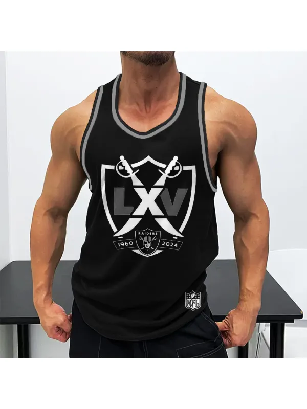 Men's Rugby Club Print Gym Tank Top - Aptkoi.com 