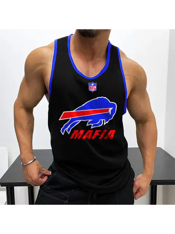 Men's Rugby Fitness Casual Sleeveless Tank Top - Aptkoi.com 