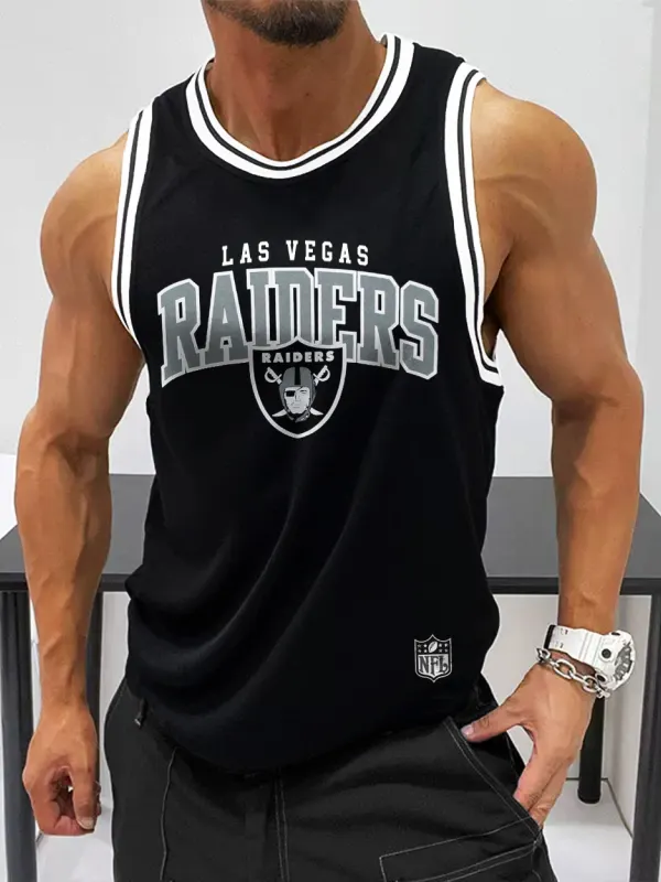 Mens Rugby Team Graphic Sleeveless Tank - Menwyx.com 