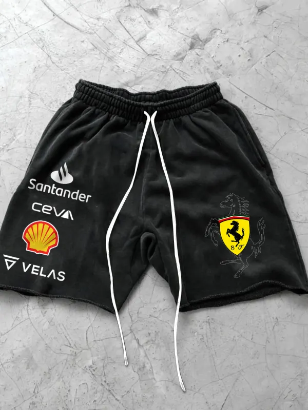 Men's Racing Design Loose Shorts - Simplyion.com 