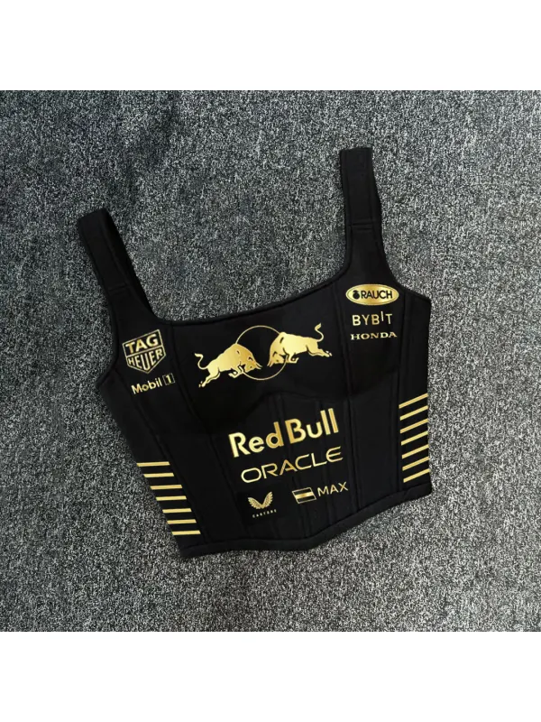 Women's Racing Team Personalized Chest Tank - Aptkoi.com 