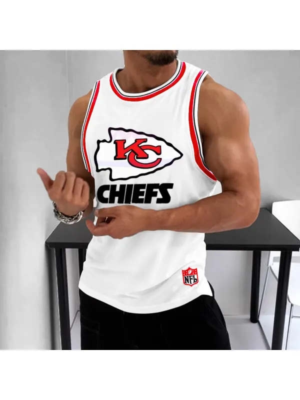 Men's Rugby Graphic Fitness Tank Top - Aptkoi.com 