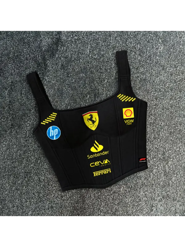 Women's Racing Team Print Personalized Bra Tank - Aptkoi.com 