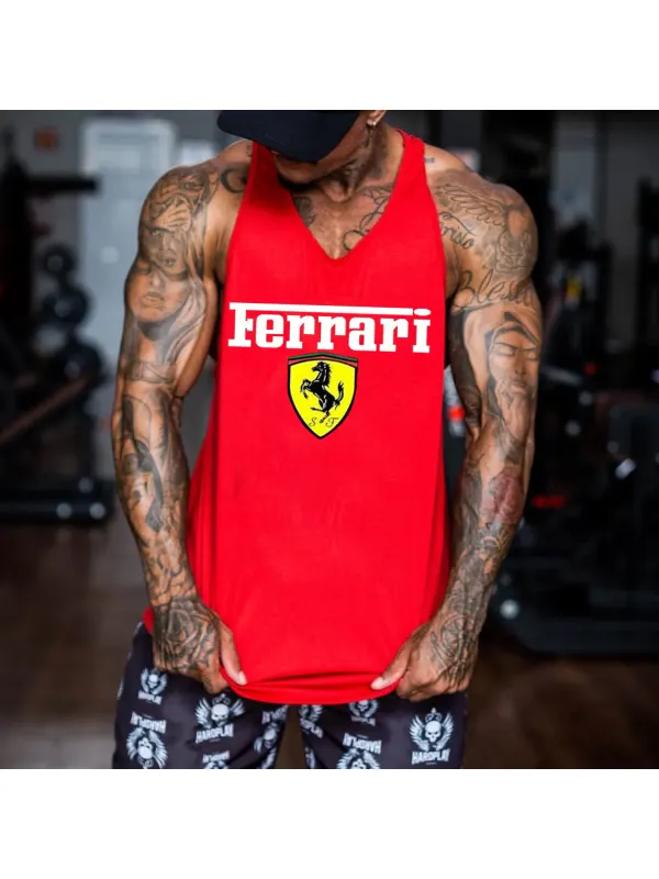 Racing Print Vest - Shopyiyistories.com 