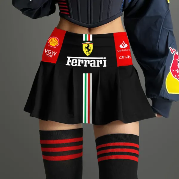 Fashionable Color-block Racing Style Skirt - Zivinfo.com 