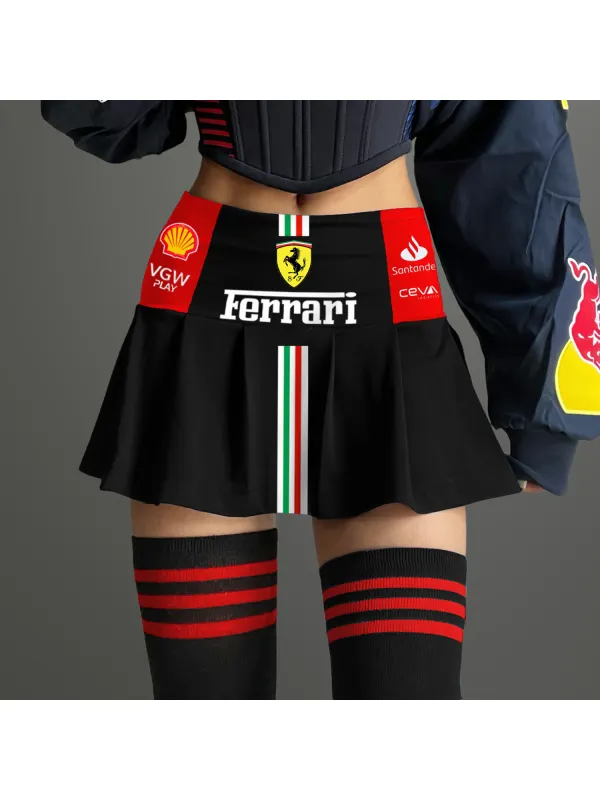 Fashionable Color-block Racing Style Skirt - Shopyiyistories.com 