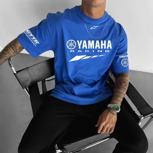 Men's Casual Street Racing Loose T-shirt - Ootdyouth.com 