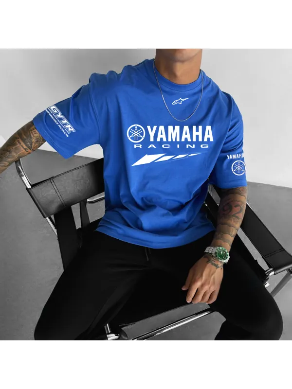 Men's Casual Street Racing Loose T-shirt - Localziv.com 