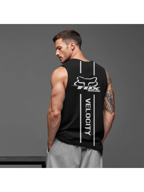 Bold Graphic Tank Top For Men - Perfect For Casual And Active Wear - Aptkoi.com 