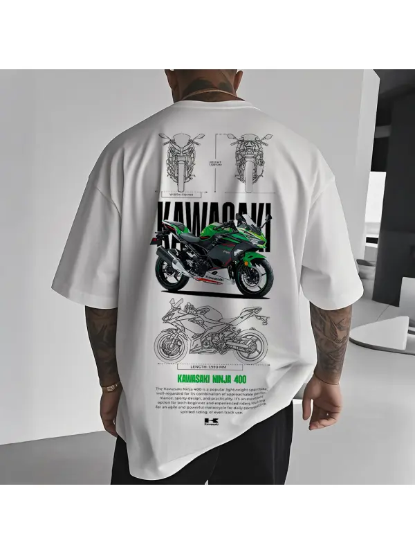 Motorcycle Graphic T-Shirt For Men - Shopyiyistories.com 