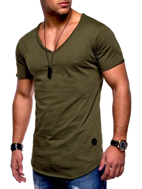 Basic V-Neck Tshirt - Shopyiyistories.com 