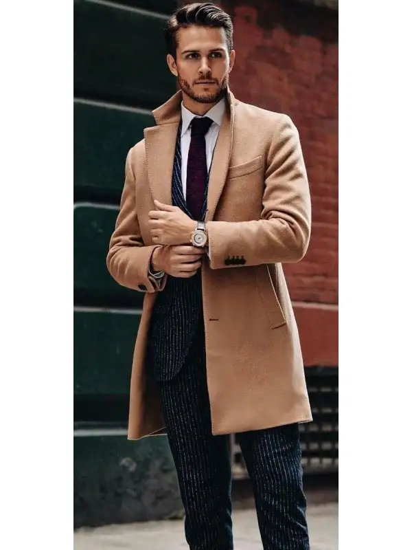Men's Casual Double-sided Woolen Coat - Shopyiyistories.com 