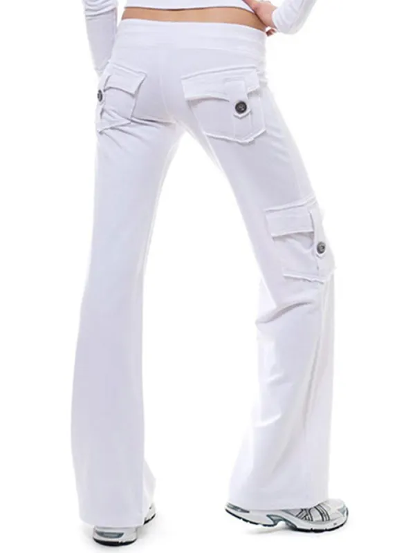 Fashion Casual Stretch High-waist Lace-up Casual Pants Sweatpants - Shopyiyistories.com 