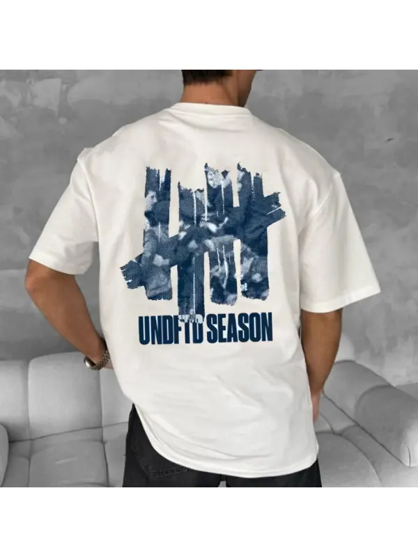Camouflage Slogan Printed High Quality Short-sleeved T-shirt - Aptkoi.com 