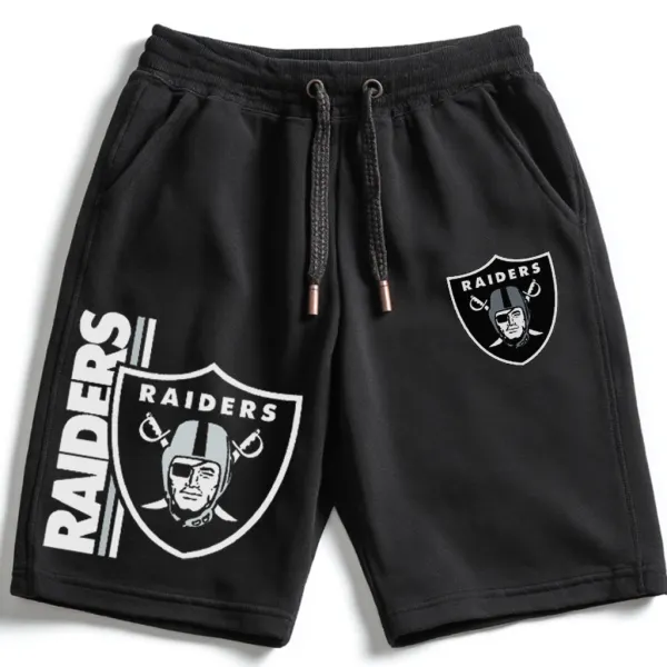 Sporty Shorts With Team Logo Design For Casual Wear - Ootdyouth.com 