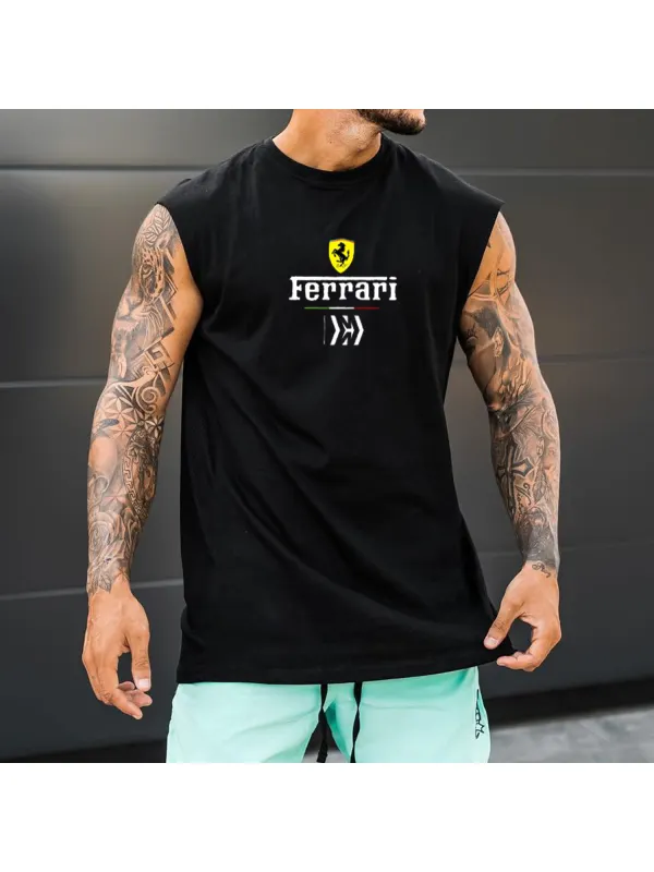 Casual Racing Sports Loose Vest - Aptkoi.com 