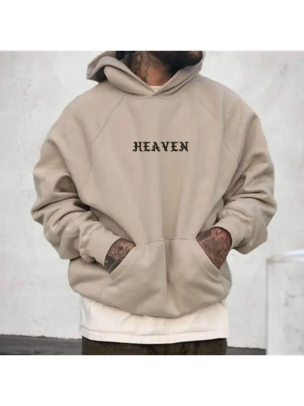 Men's Faith 'HEAVEN' Print Casual Pullover Sweatshirt - Aptkoi.com 