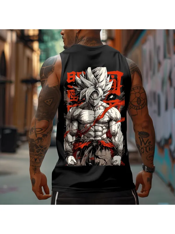 Casual Anime Printed GYM Tank Top - Shopyiyistories.com 