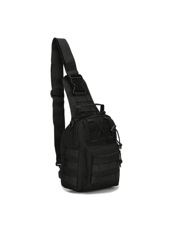 Men's Small Chest Bag Riding Shoulder Bag Military Camouflage Tactical Chest Bag Outdoor Mountaineering Portable Shoulder Bag - Aptkoi.com 