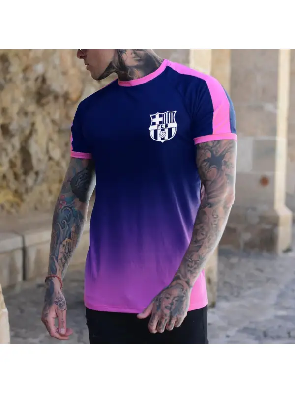 Men's Gradient Sports T-shirt - Aptkoi.com 