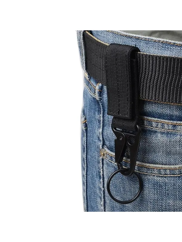 Outdoor Tactical Nylon Multifunctional Carabiner Belt Keychain - Aptkoi.com 