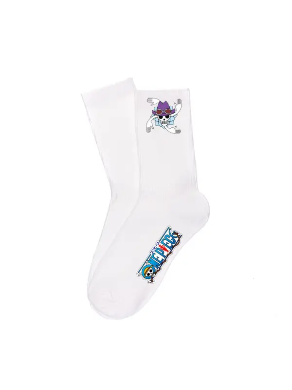 Unisex Anime Straw Hat Pirate Casual Socks - Aptkoi.com 