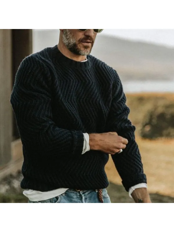 Men's Outdoor Windproof And Warm Knitted Sweater - Aptkoi.com 
