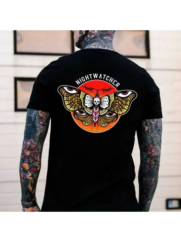 Fashion Tattoo Cotton Casual T-Shirt - Aptkoi.com 