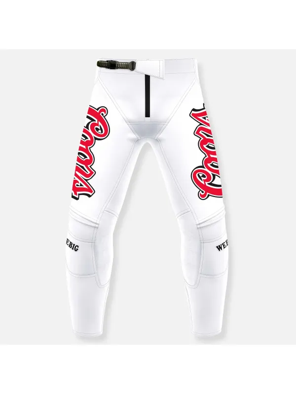 SILVER BULLET RACE TEAM PANT WHITE - Aptkoi.com 