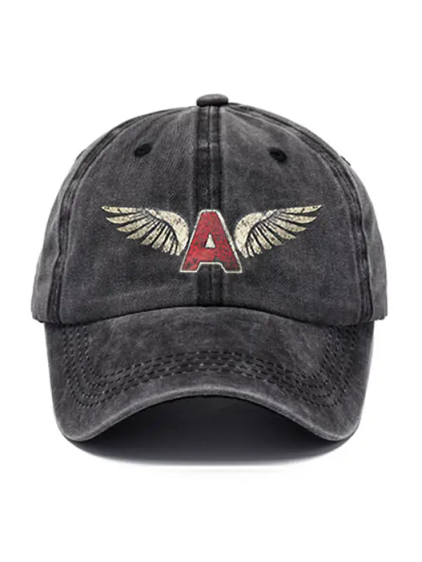 Men's Angel Wings Print Racing Outdoor Cap - Aptkoi.com 