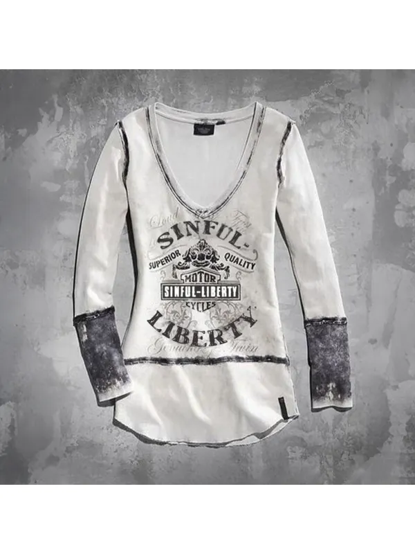 Daily Deep V Punk Tops - Aptkoi.com 