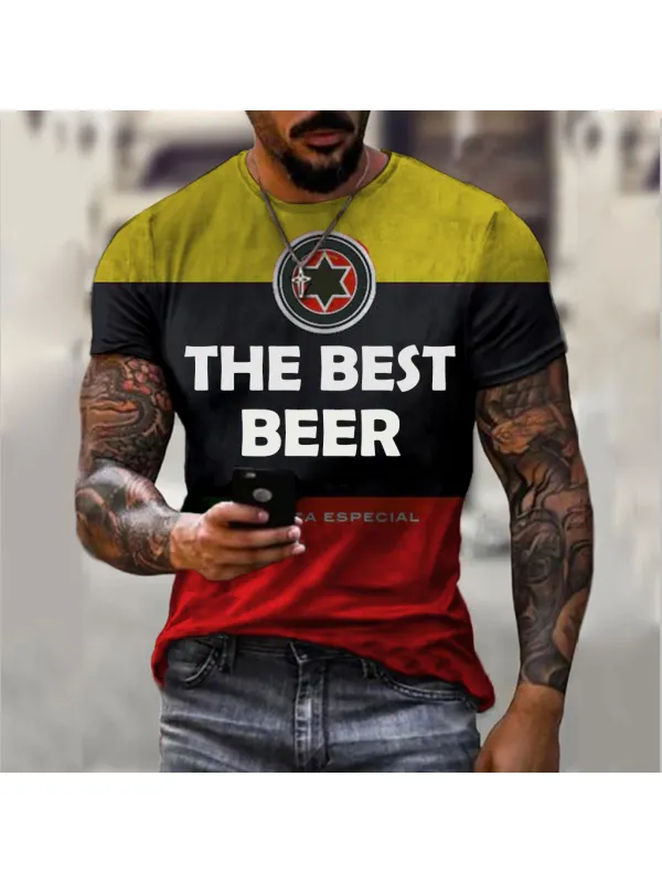 Men's Retro Casual T-shirt - Aptkoi.com 
