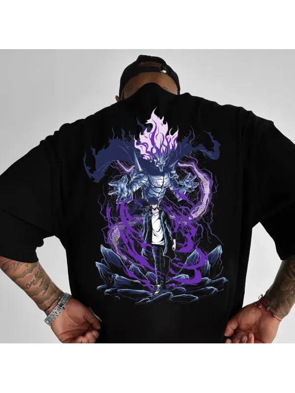 Unisex Devil Printed T-shirt - Aptkoi.com 