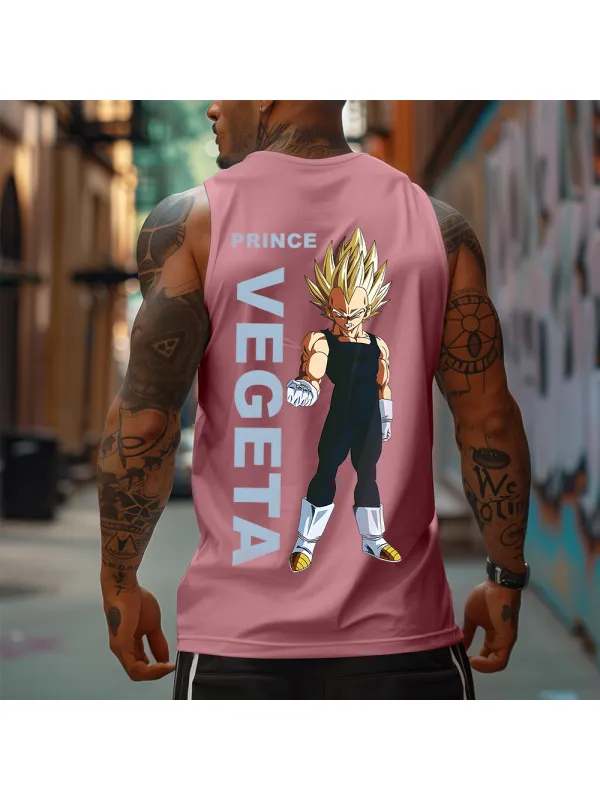 Casual Anime Vegeta Fitness Tank Top - Aptkoi.com 