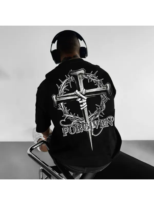 Casual Cross Design Universal T-shirt - Aptkoi.com 