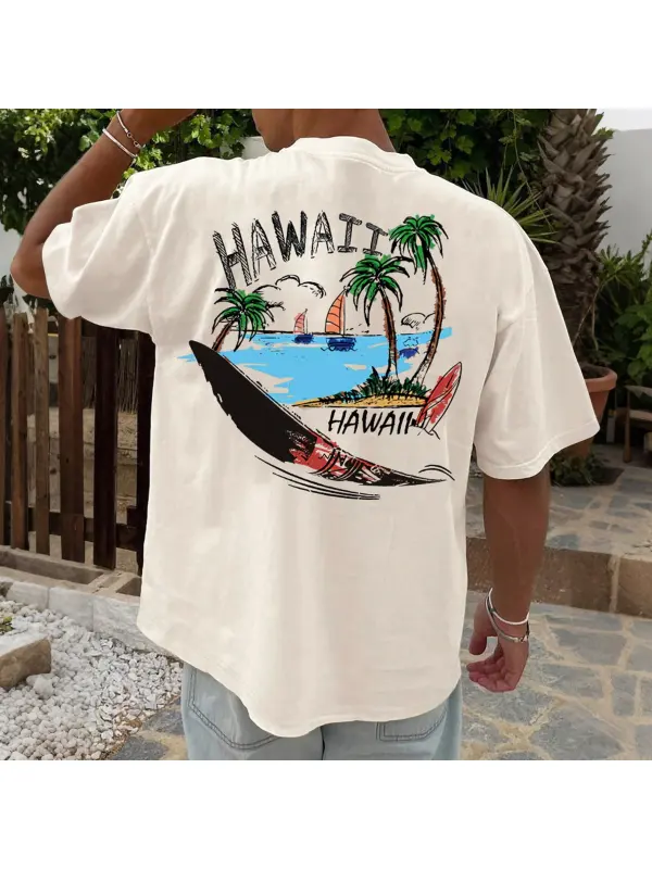 Men Chill In Style With Holiday Printed Tee - Aptkoi.com 