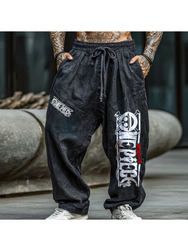 Anime Pattern Design Harem Pants - Aptkoi.com 