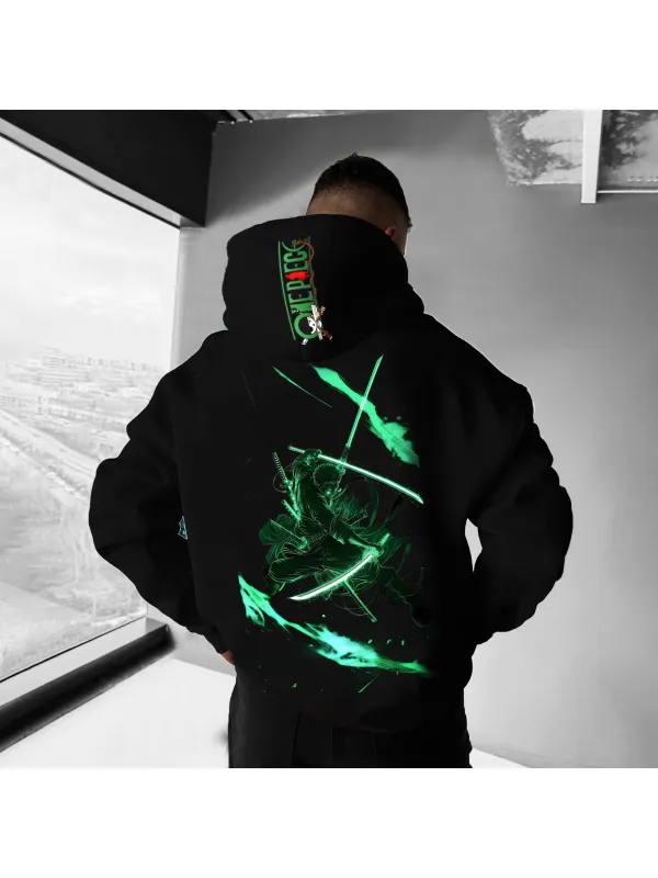 Unisex Oversized Street Casual Fashion Anime Hoodie - Aptkoi.com 