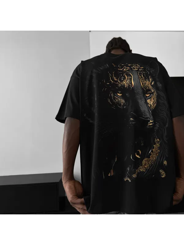 Men's Stylish Animal Design T-shirt - Aptkoi.com 