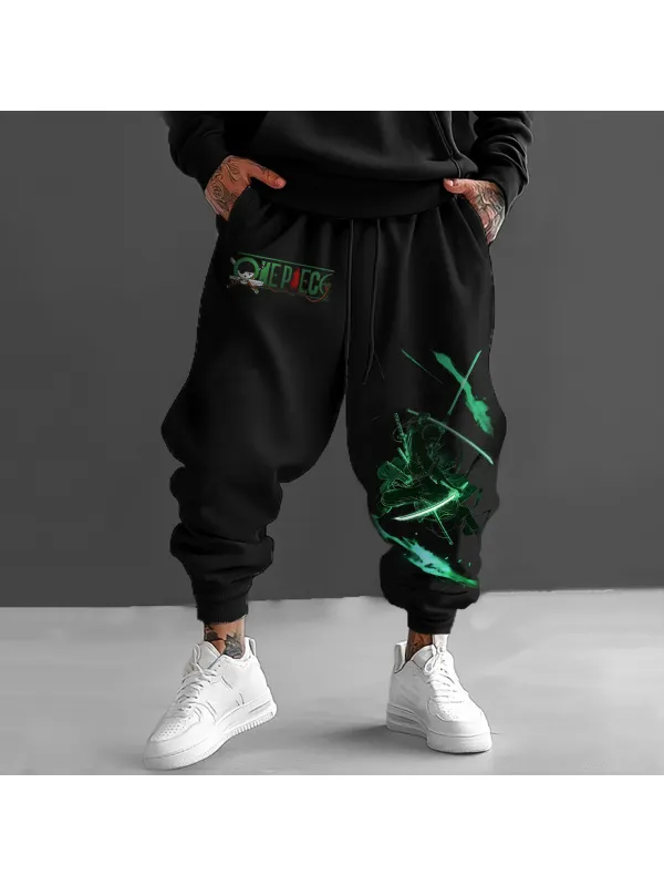 Unisex Street Casual Fashion Anime Elements Sweatpants - Aptkoi.com 
