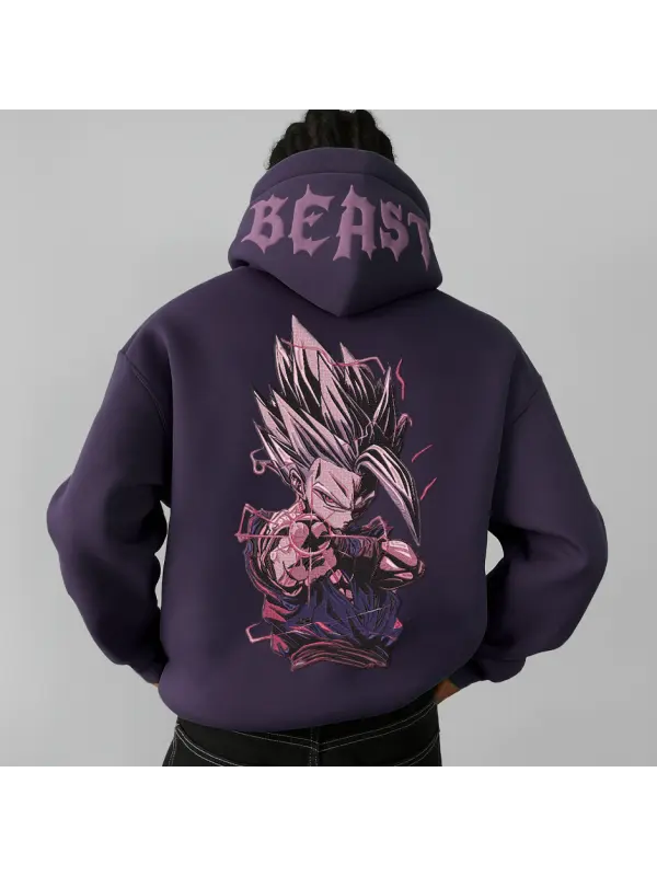 Unisex Oversize Embroidered Hoodie Vintacrew - Aptkoi.com 