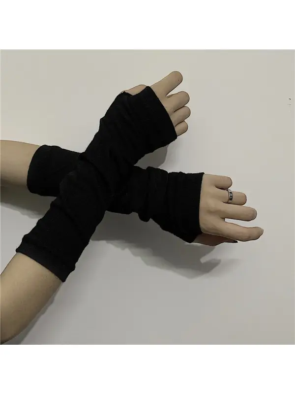 Harajuku Homemade Ninja Wear Finger Gloves Yamamoto Dark Sleeves For Men And Women Trendy - Aptkoi.com 