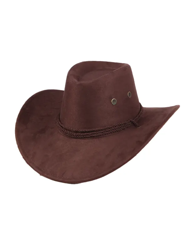 Men's Vintage American Western Cowboy Hat - Aptkoi.com 